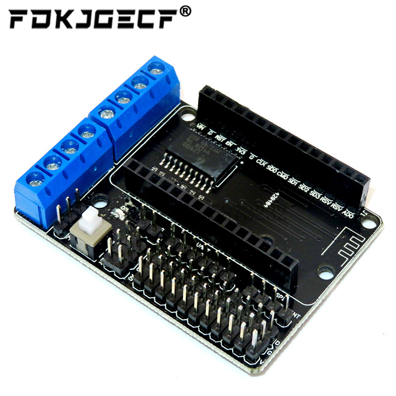 Esp8266 Nodemcu Board - ESP8266 ESP-12E用L293DデュアルハイパワーHブリッジモジュール、ワイヤレスWIFI NodeMcuモータードライバーシールドボード（WIFI V3 CP2102用）