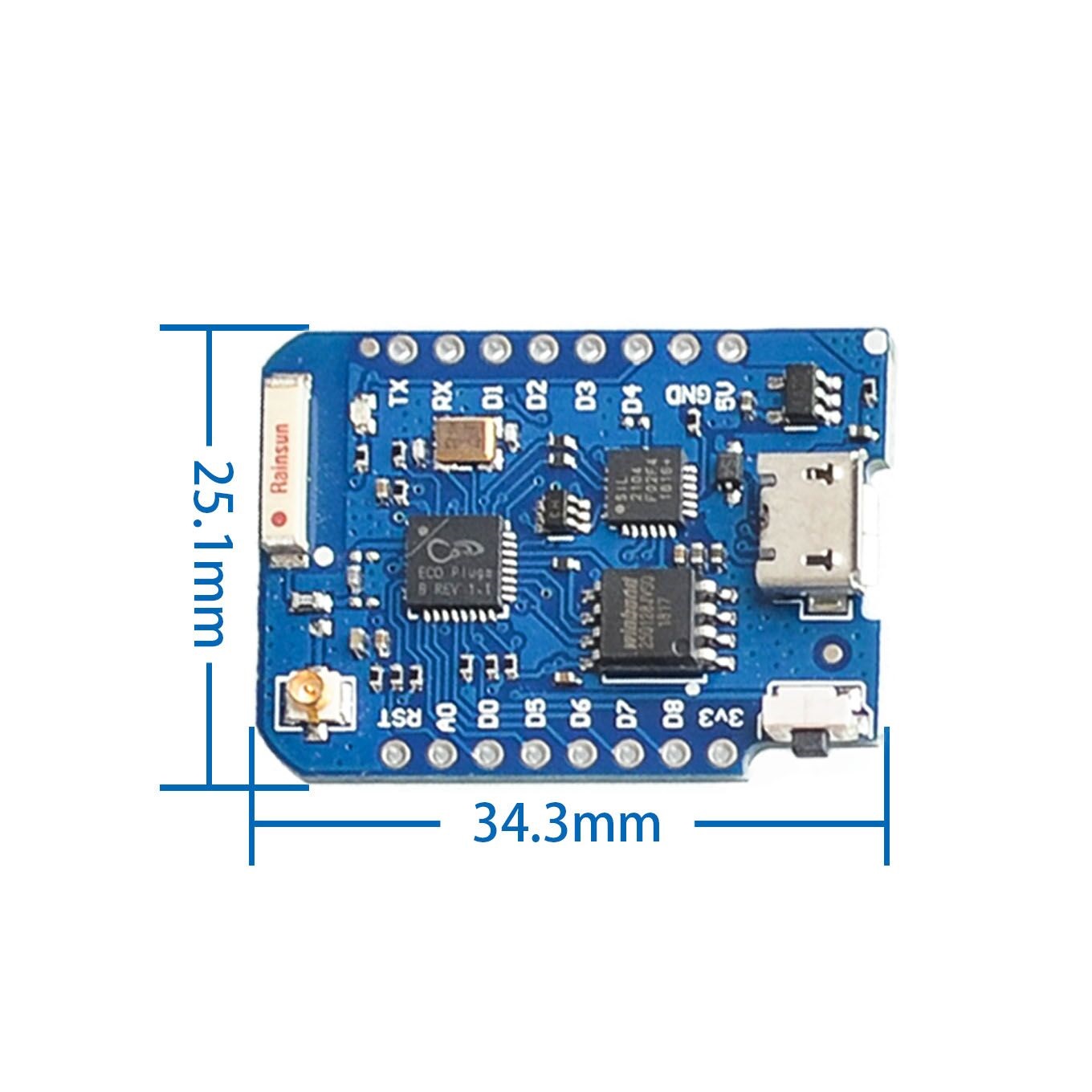 Wemos-外部アンテナコネクタ、Wi-Fi開発ボード、マイ - Esp8266 Nodemcu Board のレビューと価格