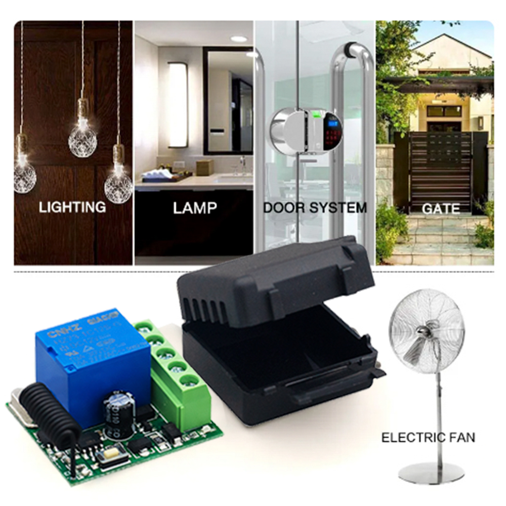 QIACHIP 433MHz DC 12V ワイヤレスリモー - 433Mhz Receiver Module のレビューと価格